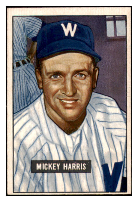 1951 Bowman Baseball #311 Mickey Harris Senators EX-MT 488545