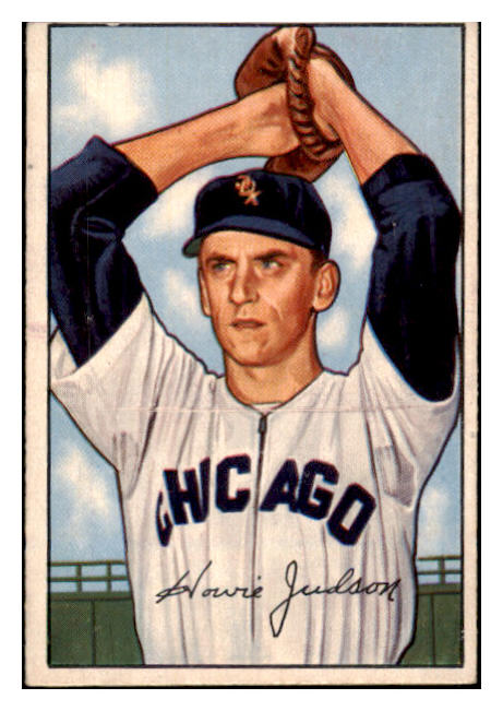 1952 Bowman Baseball #149 Howie Judson White Sox Good 488546