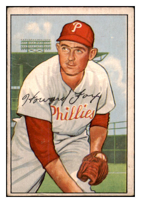 1952 Bowman Baseball #125 Howie Fox Phillies VG 488549