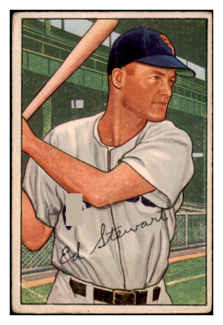 1952 Bowman Baseball #185 Eddie Stewart White Sox VG 488550