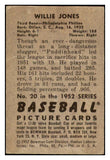 1952 Bowman Baseball #020 Willie Jones Phillies VG 488551