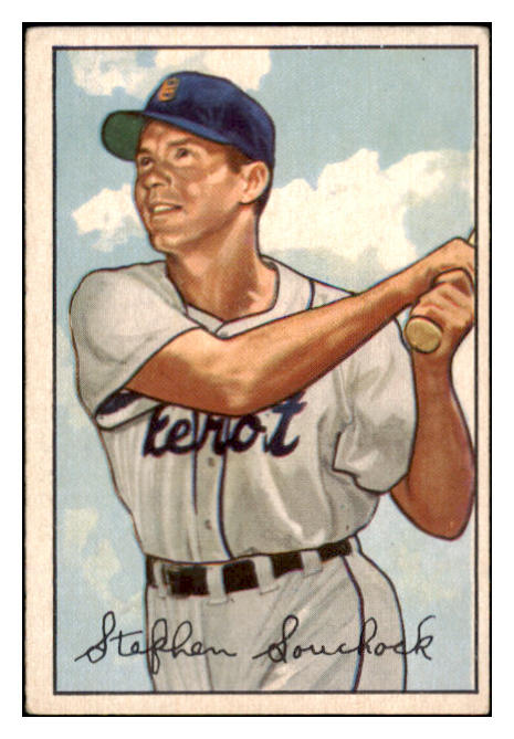 1952 Bowman Baseball #235 Steve Souchock Tigers EX-MT 488559