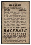 1952 Bowman Baseball #026 Eddie Joost A's EX 488561