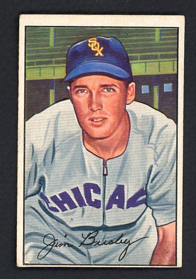 1952 Bowman Baseball #068 Jim Busby White Sox EX 488565