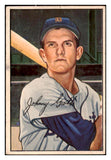 1952 Bowman Baseball #067 Johnny Groth Tigers EX 488566