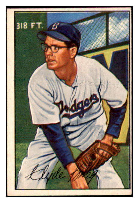 1952 Bowman Baseball #056 Clyde King Dodgers EX 488569