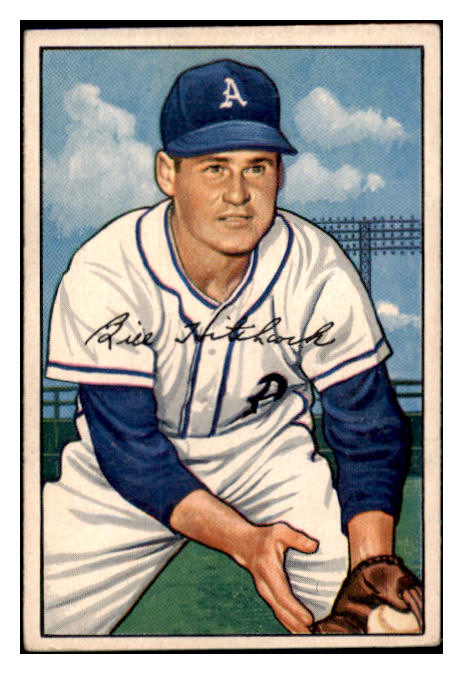 1952 Bowman Baseball #089 Billy Hitchcock A's EX 488572