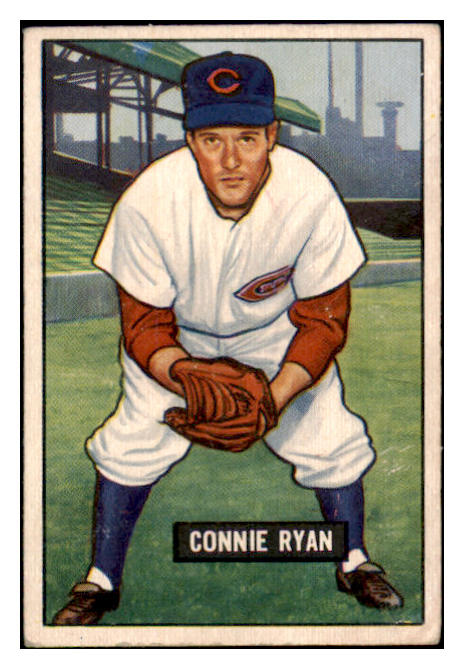 1951 Bowman Baseball #216 Connie Ryan Reds EX 488581