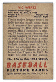 1951 Bowman Baseball #176 Vic Wertz Tigers EX 488585