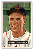 1951 Bowman Baseball #223 Johnny Vander Meer Indians EX 488586