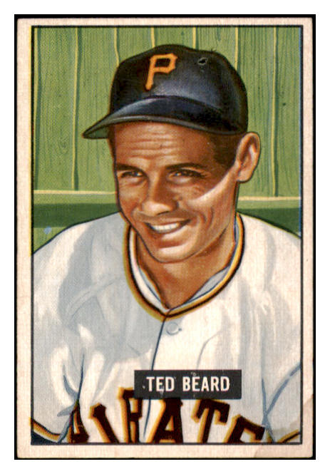 1951 Bowman Baseball #308 Ted Beard Pirates VG-EX 488590