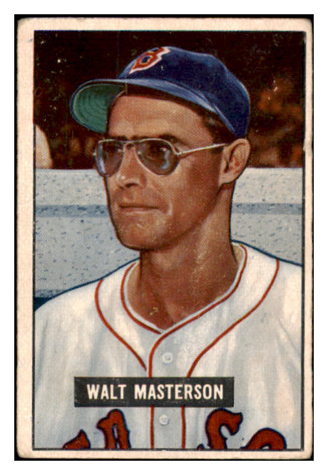 1951 Bowman Baseball #307 Walt Masterson Red Sox VG-EX 488595