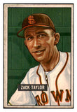 1951 Bowman Baseball #315 Zack Taylor Browns VG-EX 488597