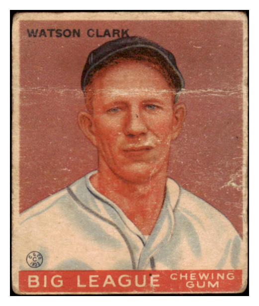 1933 Goudey #017 Watson Clark Dodgers Fair 488679