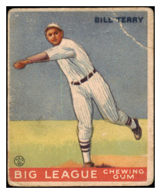 1933 Goudey #020 Bill Terry Giants GD-VG 488680