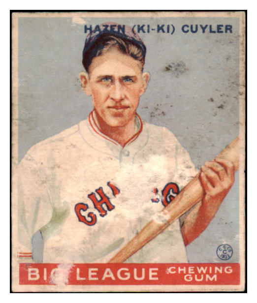 1933 Goudey #023 Kiki Cuyler Cubs FR-GD 488681