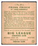 1933 Goudey #049 Frank Frisch Cardinals FR-GD 488694