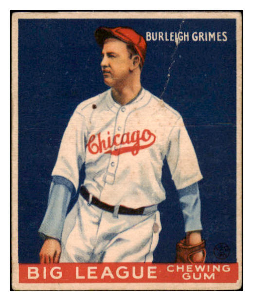 1933 Goudey #064 Burleigh Grimes Cubs GD-VG 488705