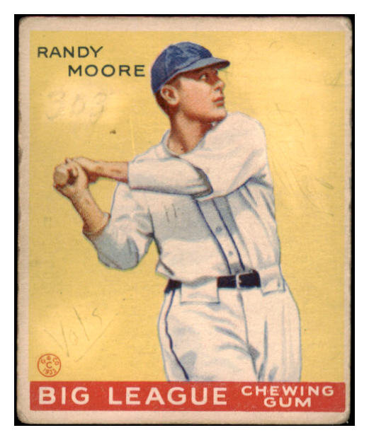 1933 Goudey #069 Randy Moore Braves Good 488708