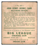 1933 Goudey #085 Heinie Sand Baltimore FR-GD 488719