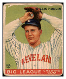 1933 Goudey #096 Willis Hudlin Indians Fair 488726