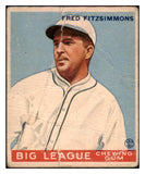 1933 Goudey #130 Fred Fitzsimmons Giants PR-FR 488749