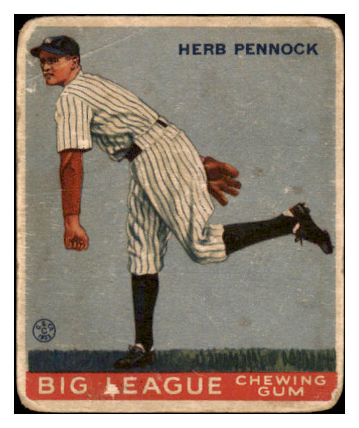 1933 Goudey #138 Herb Pennock Yankees GD-VG 488754