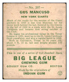 1933 Goudey #237 Gus Mancuso Giants VG 488825