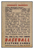 1951 Bowman Baseball #206 Connie Marrero Senators VG 488831