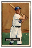 1951 Bowman Baseball #116 Bruce Edwards Dodgers VG 488840