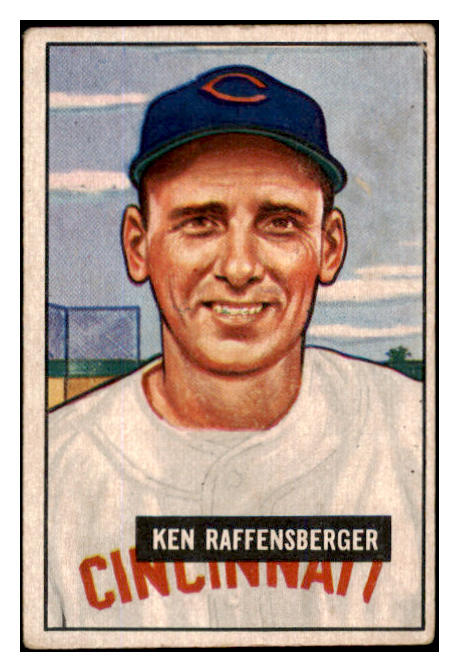 1951 Bowman Baseball #048 Ken Raffensberger Reds VG 488842