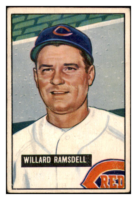 1951 Bowman Baseball #251 Willard Ramsdell Reds VG 488843