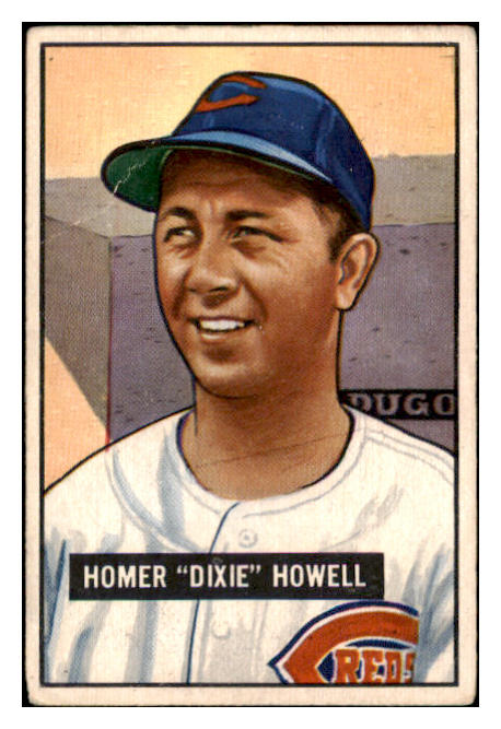 1951 Bowman Baseball #252 Dixie Howell Reds VG 488846