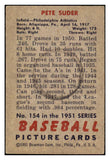 1951 Bowman Baseball #154 Pete Suder A's GD-VG 488848
