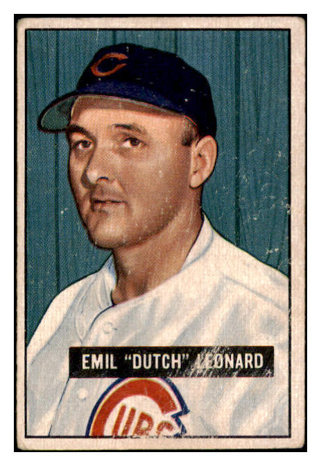 1951 Bowman Baseball #102 Dutch Leonard Cubs FR-GD 488853