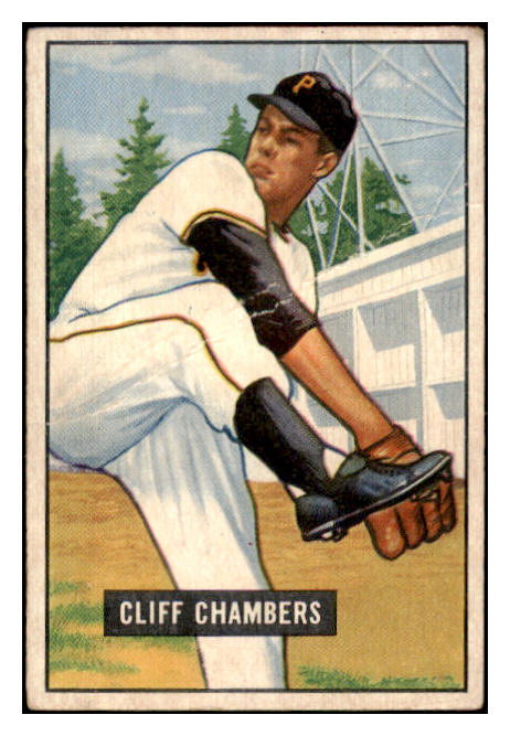 1951 Bowman Baseball #131 Cliff Chambers Pirates FR-GD 488854