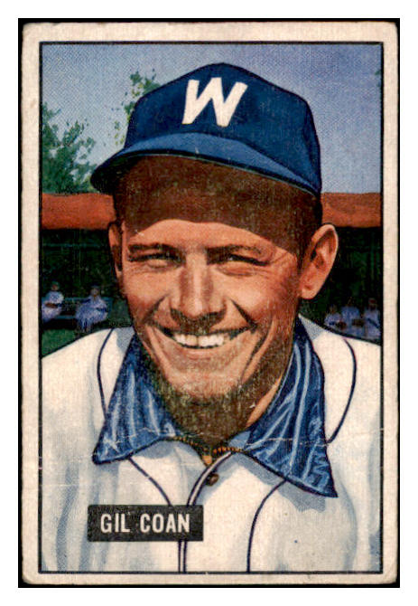 1951 Bowman Baseball #018 Gil Coan Senators FR-GD 488855
