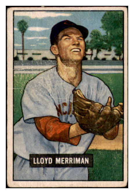 1951 Bowman Baseball #072 Lloyd Merriman Reds FR-GD 488858