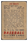 1951 Bowman Baseball #079 Jim Hegan Indians PR-FR 488862