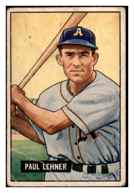 1951 Bowman Baseball #008 Paul Lehner A's FR-GD 488873