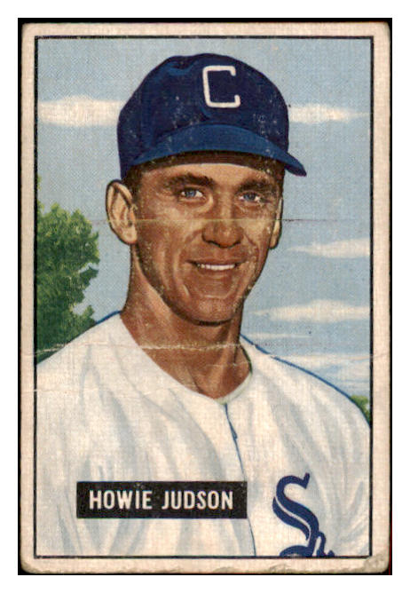 1951 Bowman Baseball #123 Howie Judson White Sox FR-GD 488885