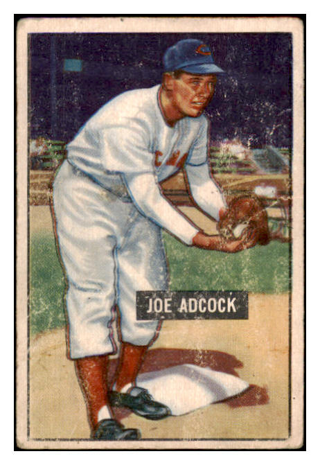 1951 Bowman Baseball #323 Joe Adcock Reds FR-GD 488886
