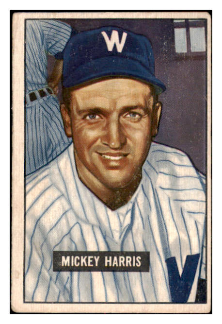 1951 Bowman Baseball #311 Mickey Harris Senators FR-GD 488887