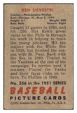 1951 Bowman Baseball #256 Ken Silvestri Phillies VG 488894