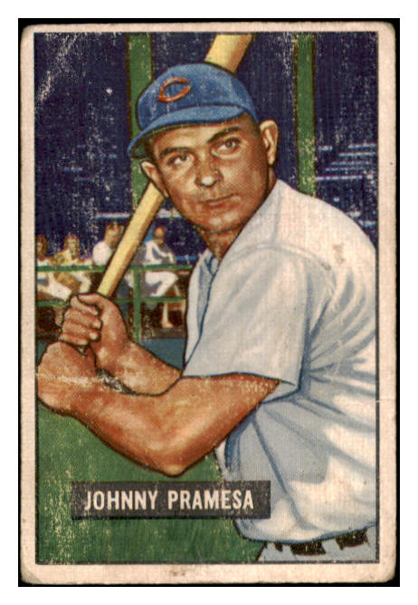 1951 Bowman Baseball #324 Johnny Pramesa Reds FR-GD 488895