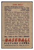 1951 Bowman Baseball #168 Sam Mele Senators VG 488897