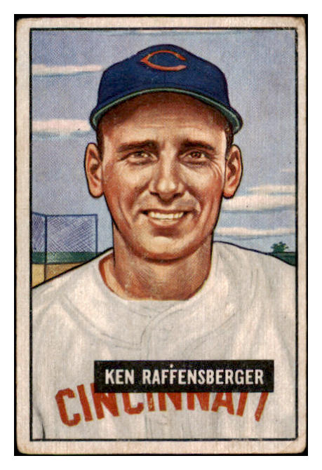 1951 Bowman Baseball #048 Ken Raffensberger Reds VG 488900