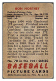 1951 Bowman Baseball #070 Ron Northey Cubs VG 488901