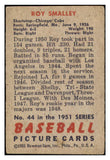 1951 Bowman Baseball #044 Roy Smalley Cubs VG 488902
