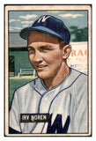 1951 Bowman Baseball #241 Irv Noren Senators VG 488903